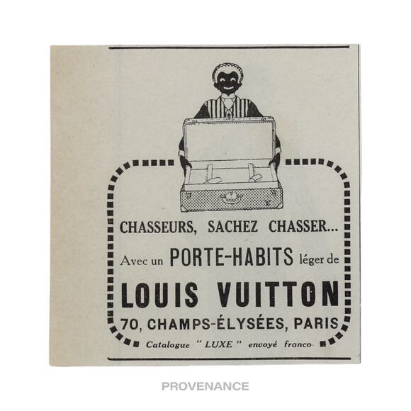 🔴 Louis Vuitton Antique Vintage Newsprint Ad - PORTE-HABITS - Picture 3 of 6